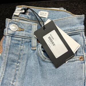 Re/Done Light Blue Cropped Jeans